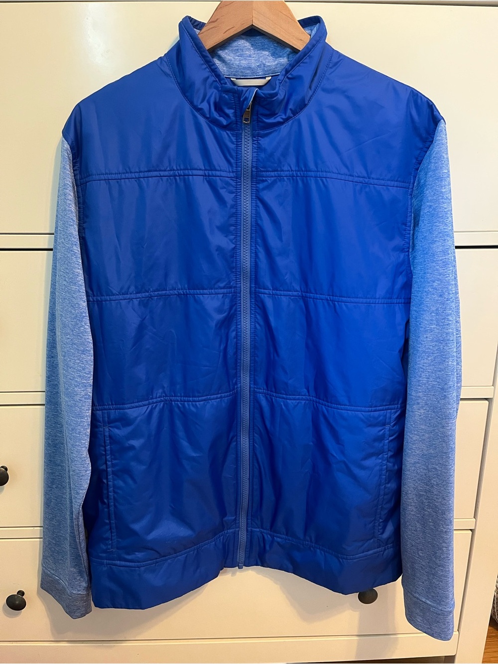 Cutter & Buck CB DryTec hybrid jacket, blue colorblock